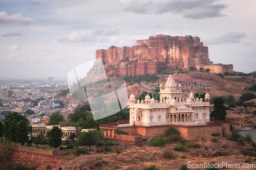 Image of Jaswanth Thada mausoleum, Jodhpur, Rajasthan, India