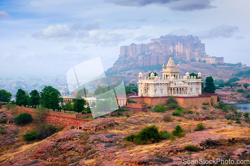 Image of Jaswanth Thada mausoleum, Jodhpur, Rajasthan, India