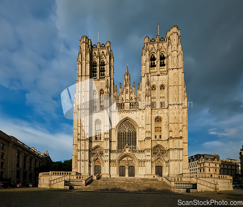 Image of Cathedral of St. Michael and St. Gudula in Brussels, Belgium