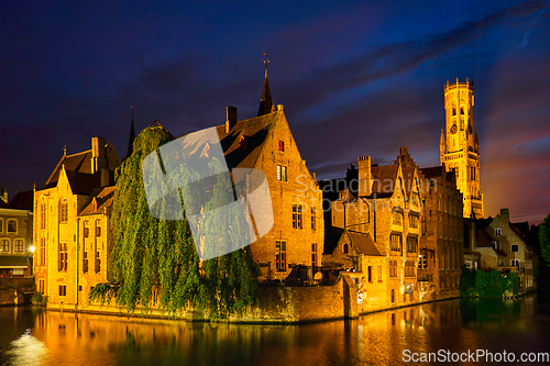 Image of Famous view of Bruges, Belgium