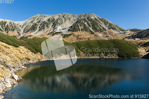 Image of Mikurigaike pond and Tateyama