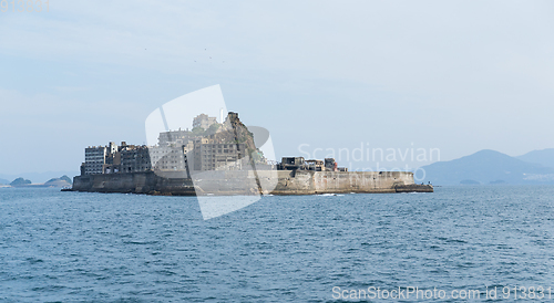 Image of Gunkanjima island in Nagasaki city