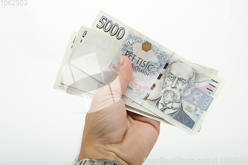 Image of czech banknotes crowns