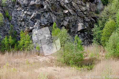 Image of abandoned flooded quarry, Czech republic