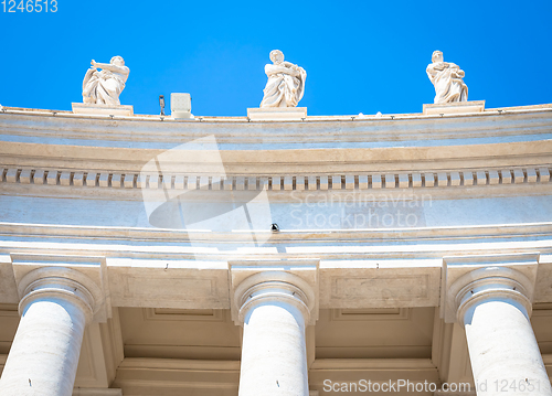 Image of Saint Peter Columns in Rome