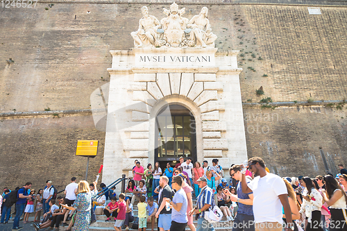 Image of Mass-tourism at Vatican Museum in Rome