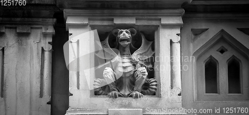 Image of TURIN, ITALY - Dragon on Victory Palace facade 