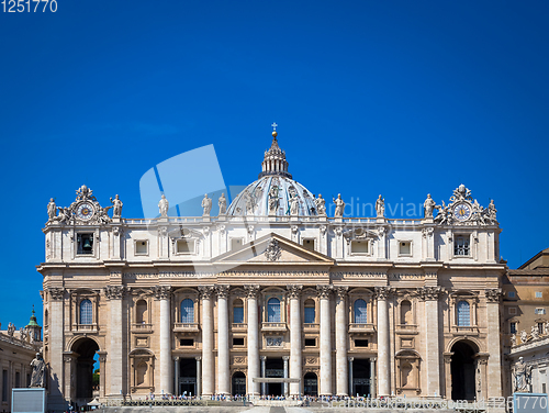 Image of Saint Peter Basilica Dome in Vatican
