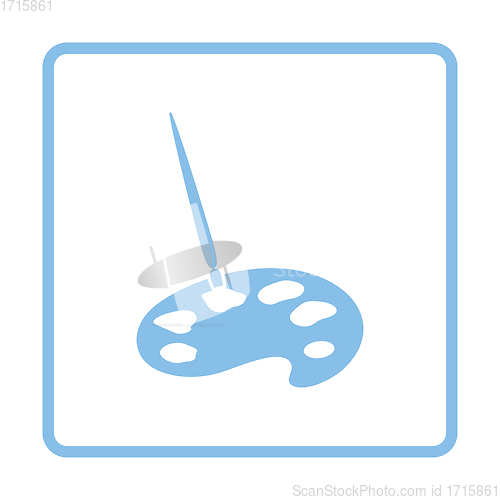 Image of School palette with brush icon