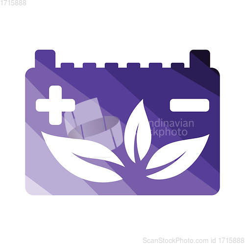 Image of Car battery leaf icon