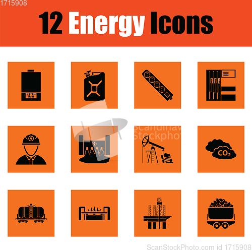 Image of Energy icon set