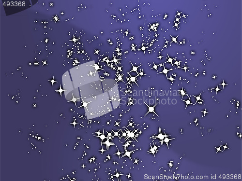 Image of Sparks of floating light illustration