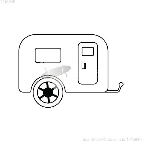 Image of Icon of camping family caravan car