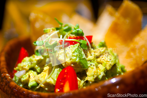 Image of avocado and shrimps salad