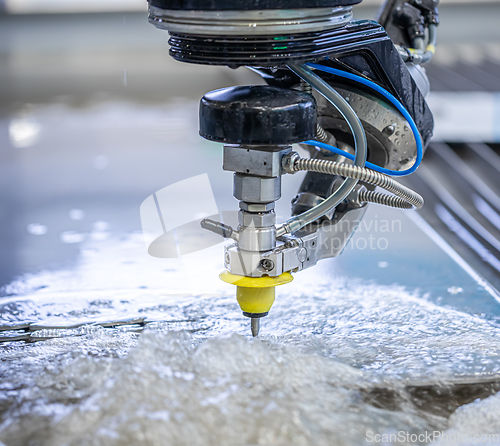 Image of CNC water jet cutting machine