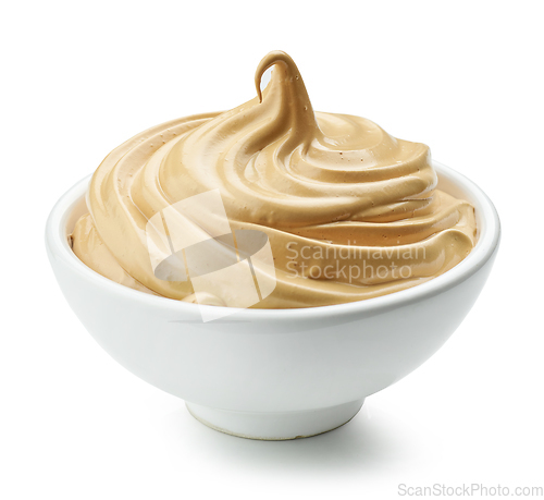 Image of whipped caramel and coffee mousse dessert