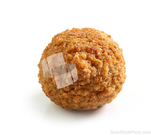 Image of fried falafel ball