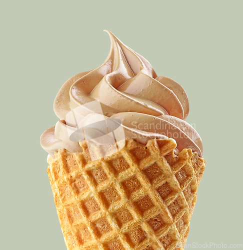 Image of close up of soft ice cream