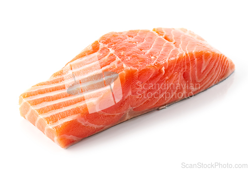 Image of fresh raw salmon filet