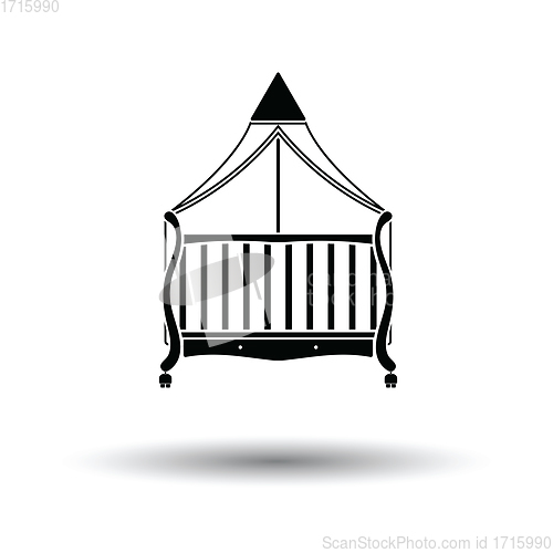 Image of Crib with canopy icon