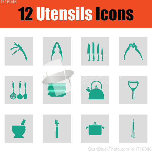 Image of Utensils icon set