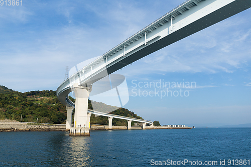 Image of Bridge across the ocean
