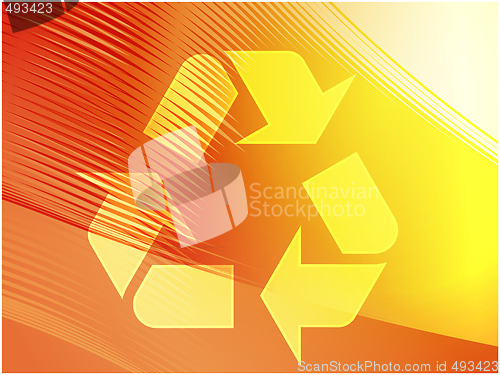 Image of Recycling eco symbol