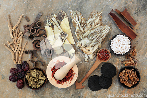 Image of Chinese Herbs and Spice for Plant Based Medicine