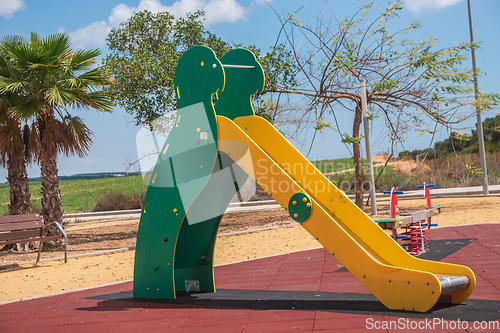 Image of slide and play area