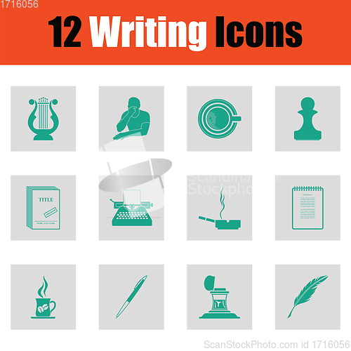 Image of Set of Writing icons