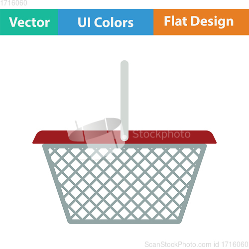 Image of Supermarket shoping basket icon