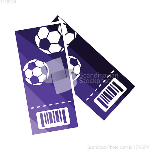 Image of Two football tickets icon