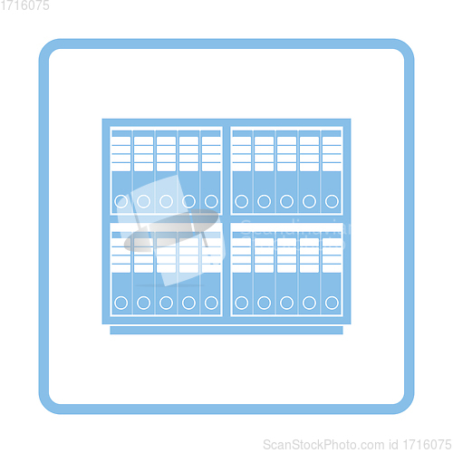 Image of Office cabinet with folders icon