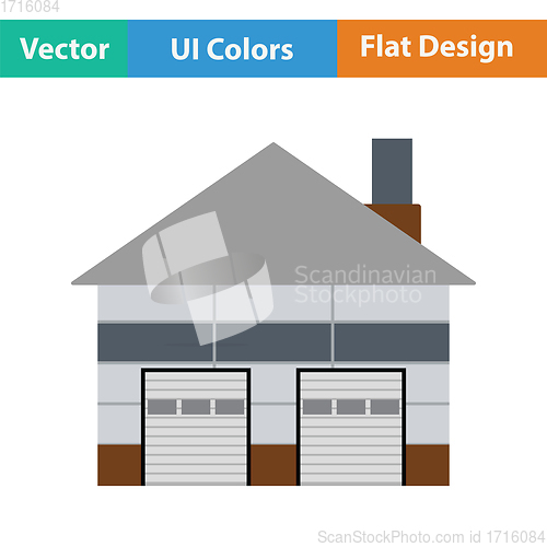 Image of Warehouse logistic concept icon