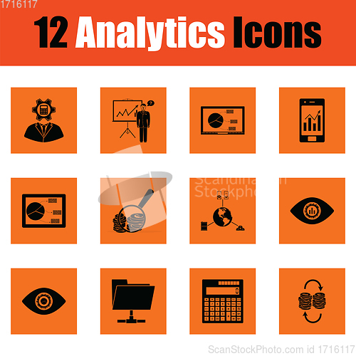 Image of Analytics icon set