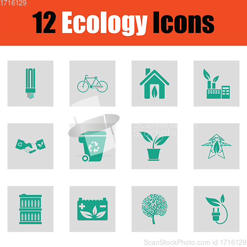 Image of Ecology icon set