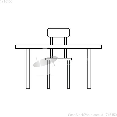 Image of Icon of Table and chair