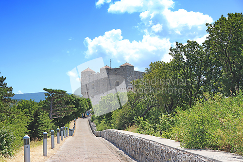 Image of Medieval fortress of Nehaj on the hill above Senj in Croatia