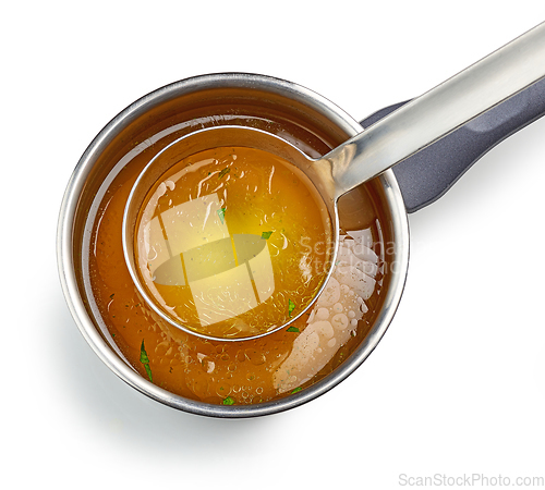 Image of fresh chicken broth