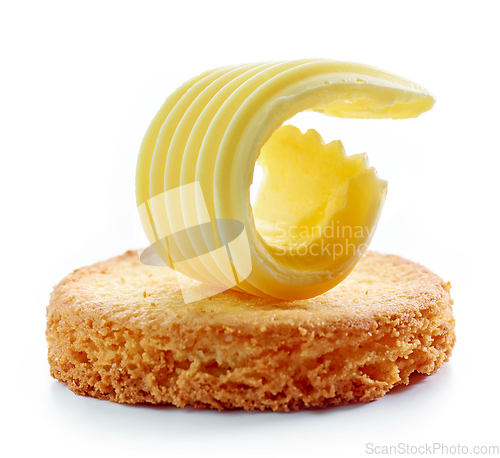 Image of butter curl on cookie