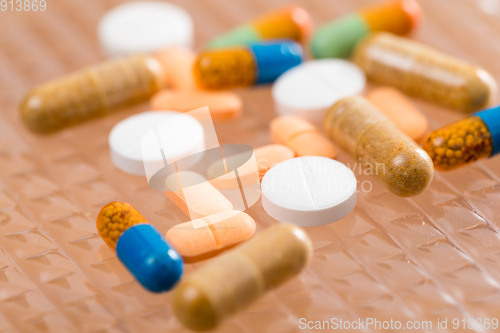 Image of Different Tablets pills capsule 