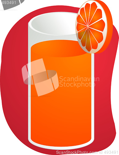 Image of Orange juice illustration