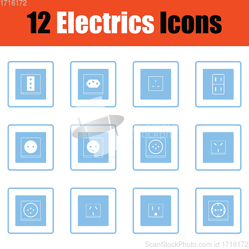 Image of Electrics icon set