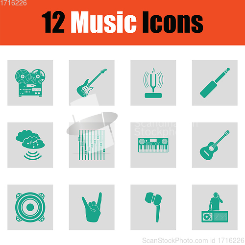 Image of Set of musical icons