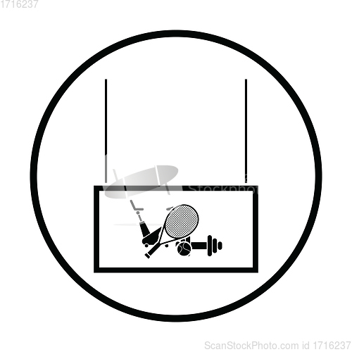 Image of Sport goods market department icon