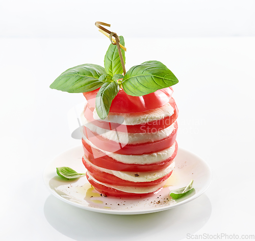 Image of tomato and mozzarella