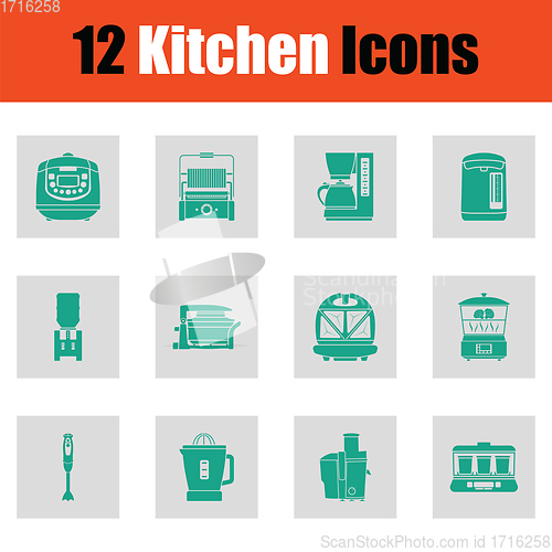 Image of Kitchen icon set