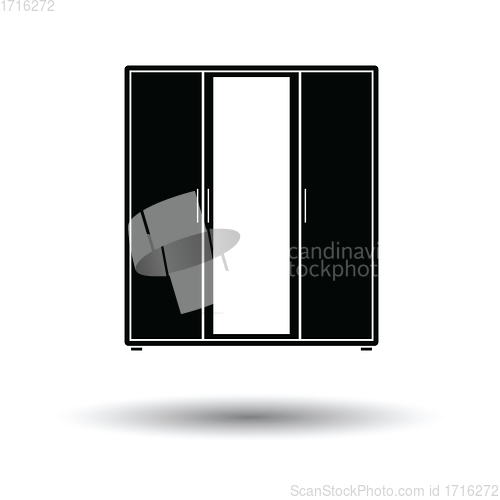 Image of Wardrobe with mirror icon