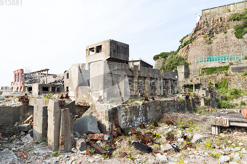 Image of Abandoned Battleship island in Nagasaki city of Japan