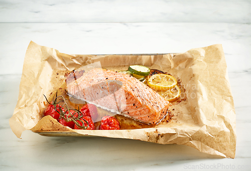 Image of roasted salmon filet